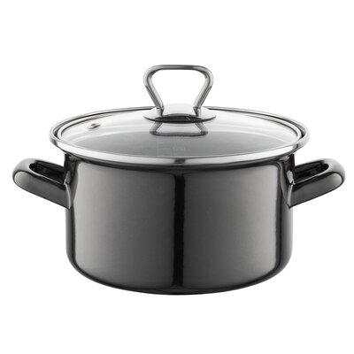 Fl1 GARNEK EMALIOWANY PROSTY METALICO Z/P 16CM 1,9L 000-GAR-16METALICO +