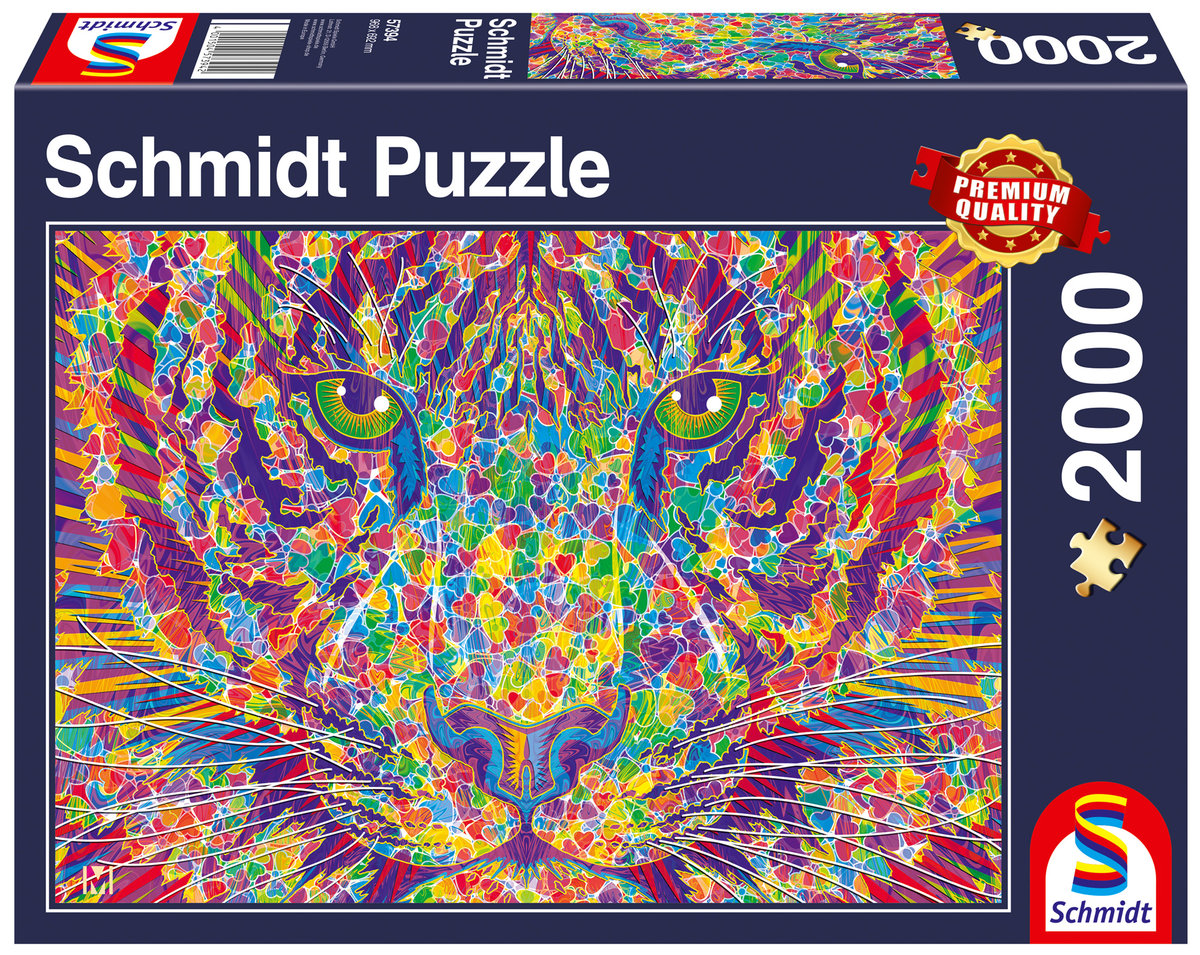 Schmidt, Puzzle PQ Tygrys, 2000 el.