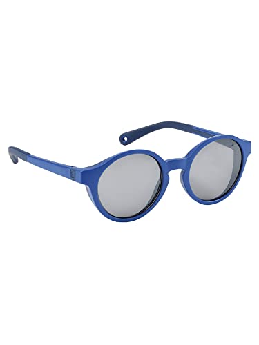 BéABA, okulary przeciwsłoneczne dla dzieci 4-6 lat, 100% ochrona UV - CAT 3, ochrona boczna, optymalny komfort, regulowane gałązki 360°, mazarynowa niebieski