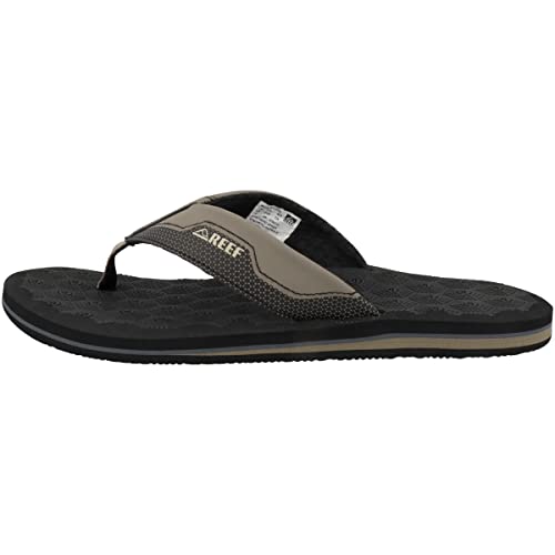 Reef Męskie klapki The Ripper, czarny/jasnobrązowy, 43 UK, Czarny opalenizna, 47 EU