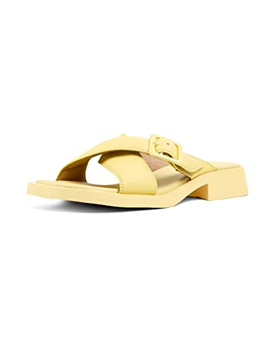 Camper Dana płaskie sandały damskie, pastelowy żółty, 36 EU