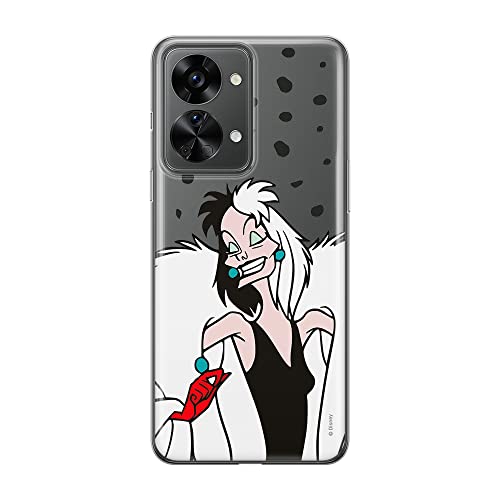 ERT GROUP etui na telefon Oneplus NORD 2T 5G, case oryginalny i oficjalnie licencjonowany przez Disney, wzór Cruella 004, optymalnie dopasowane, plecki z TPU częściowo przeźroczyste