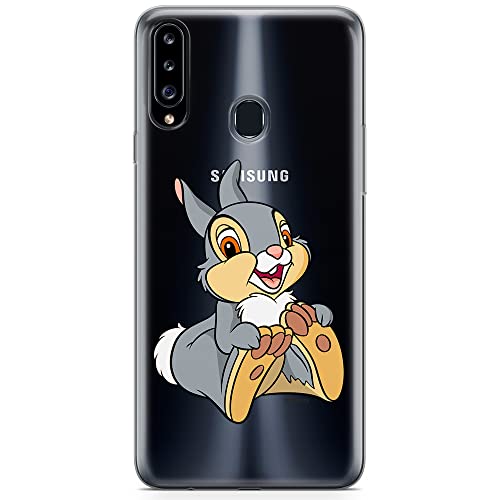 ERT GROUP etui na telefon Samsung A20S, case oryginalny i oficjalnie licencjonowany przez Disney, wzór Thumper 002, optymalnie dopasowane, plecki z TPU częściowo przeźroczyste