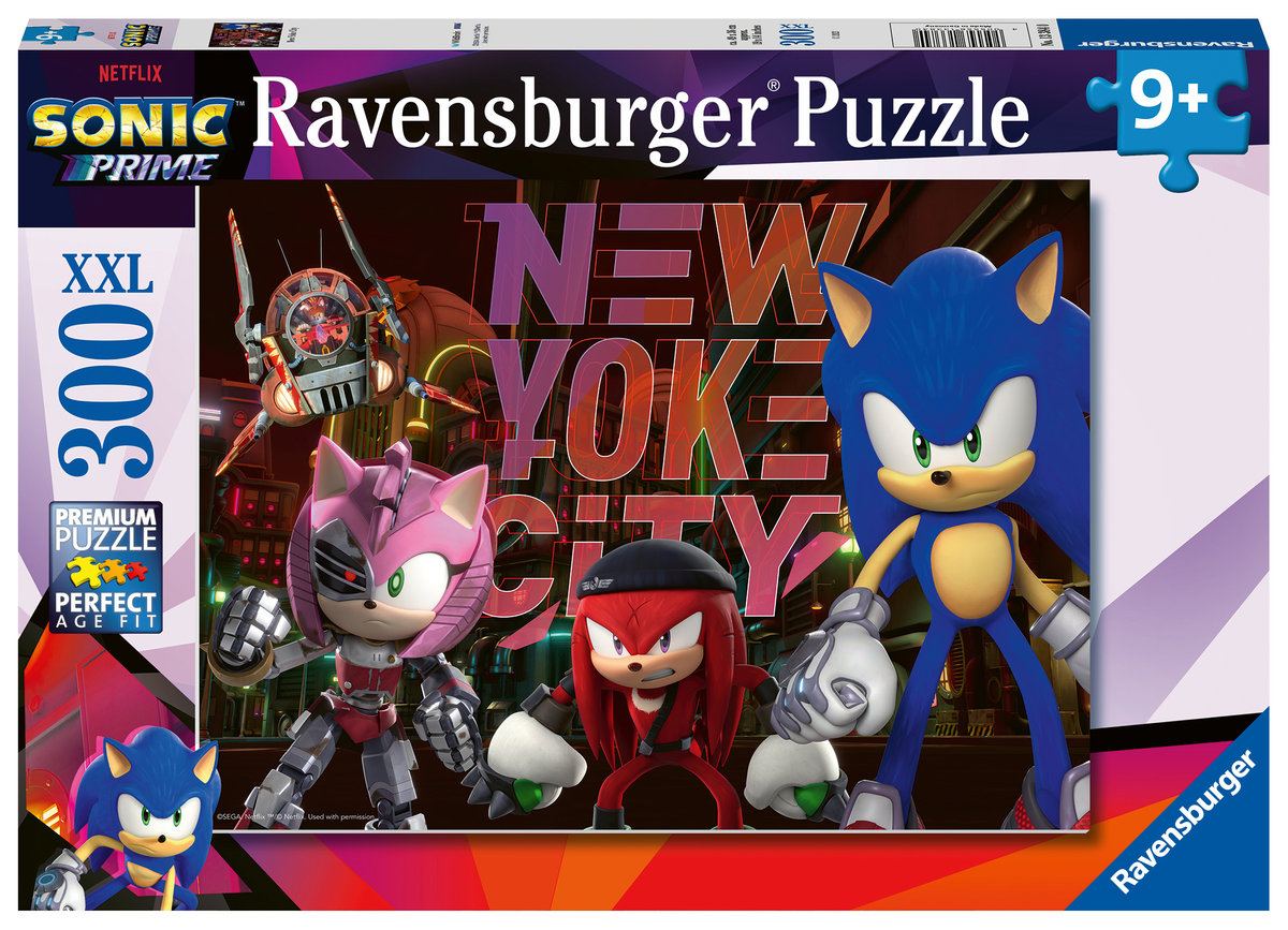 Puzzle dla dzieci 2D, XXL, Sonic Prime, 300 el.