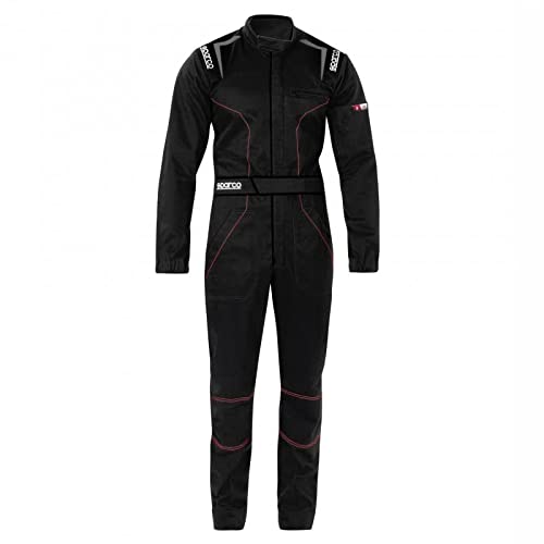 Sparco 002020NR3L, Garnitur MS-4 T L Unisex Dorosły, Wielobarwny, 42/50 EU Czarny, Wielobarwny, 42/50 EU