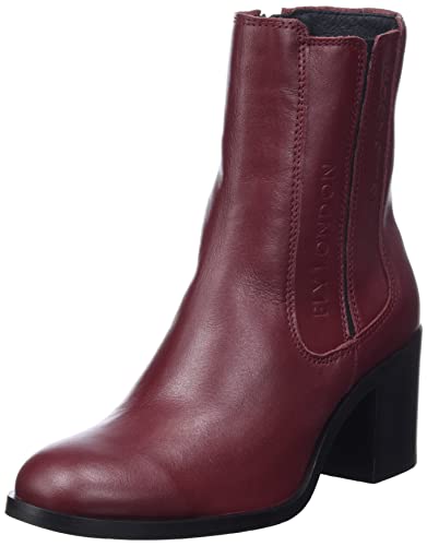 Fly London Damskie botki AMEL913FLY Wine, 6 UK