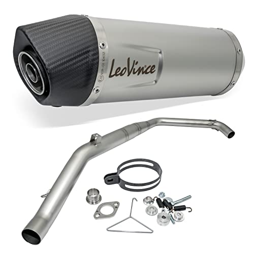 LeoVince kompletny układ wydechowy SBK LV ONE EVO, stal nierdzewna, nasadka węglowa, 1/1 do Yamaha MT-125 / YZF-R125
