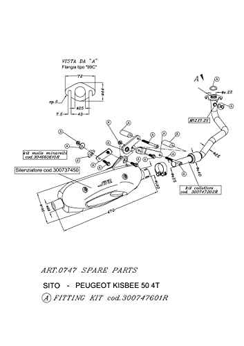 Tłumik końcowy część zamienna zestaw LeoVince układ wydechowy S0737 / S0747