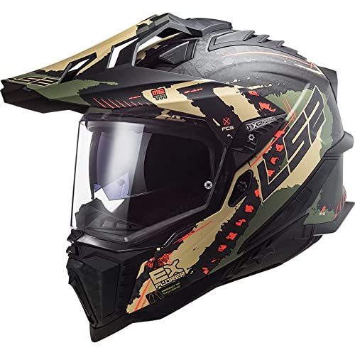 LS2, Kask cross motocykl Explorer Extend wojskowy mat 06, S