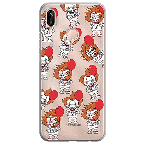 ERT GROUP etui na telefon Huawei P20 LITE, case oryginalny i oficjalnie licencjonowany przez Horror, wzór It 007, optymalnie dopasowane, plecki z TPU częściowo przeźroczyste