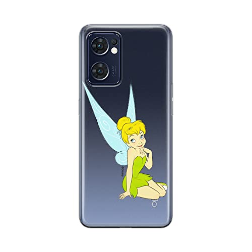 ERT GROUP etui na telefon Oppo RENO 7 5G, case oryginalny i oficjalnie licencjonowany przez Disney, wzór Tinker Bell 005, optymalnie dopasowane, plecki z TPU częściowo przeźroczyste