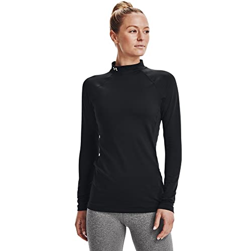 Under Armour Damski Cg Authentics Mockneck Ultra-ciepły top polo dla kobiet, termiczny top do biegania z długim rękawem z technologią Anti-Odour
