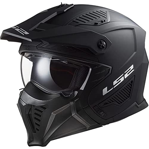 LS2, crossoverowy kask motocyklowy DRIFTER solid mat black 2206, XL