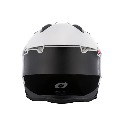 O'NEAL | Kask motocyklowy | Enduro Adventure Street | Normy bezpieczeństwa ECE 22.05, zintegrowana osłona przeciwsłoneczna | Volt Helmet Cleft | Czarny Biały | M