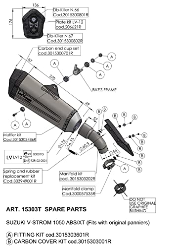 LeoVince obejma do rury wydechowej, część zamienna, zacisk, układ wydechowy, stal nierdzewna, 57 mm