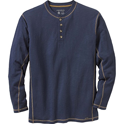 Legendary Whitetails Męska koszula Maverick Slub Henley z długim rękawem granatowy M