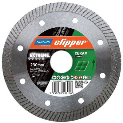 NORTON Tarcza diamentowa EXTREME CERAMIC TURBO H10 230x22.23 70184621973