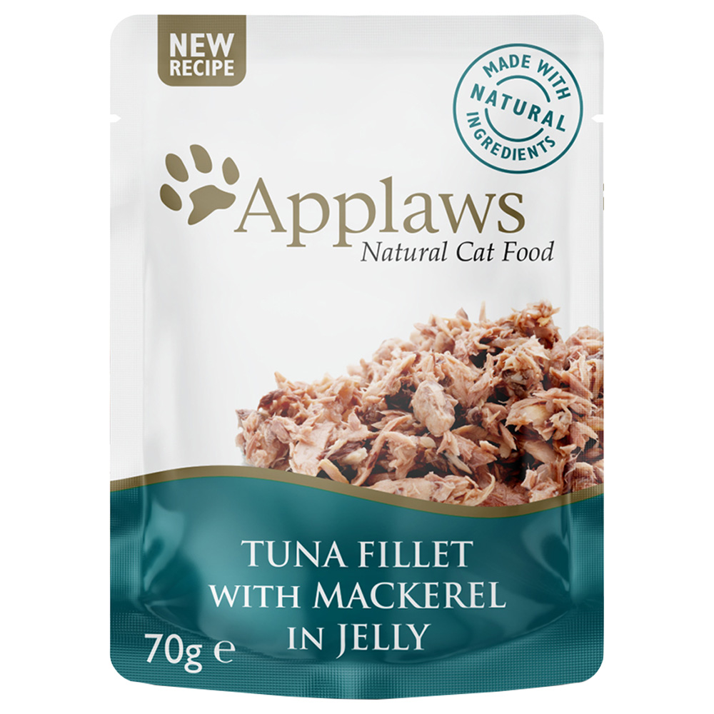 Megapakiet Applaws w galarecie, 32 x 70 g - Tuńczyk i makrela