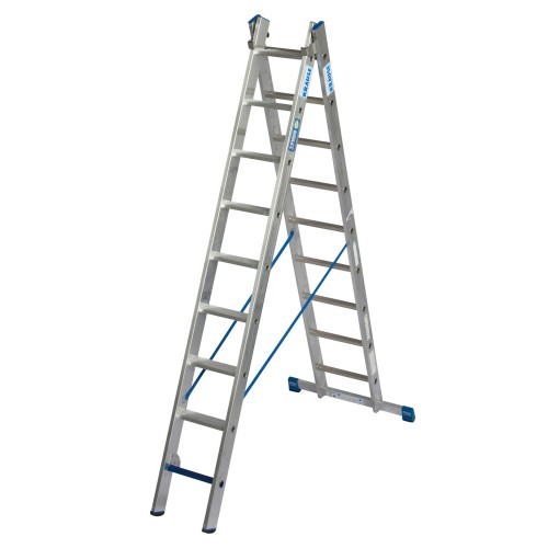 Drabina rozstawno-przystawna stopnie/szczeble 2x9 131638