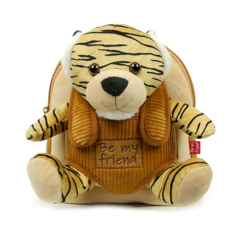 Plecak dziecięcy dla przedszkolaka 2 w 1 Perletti Toys Tiger, z misiem