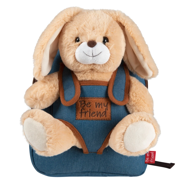Plecak dziecięcy dla przedszkolaka 2 w 1 Perletti Toys Rabbit, z misiem