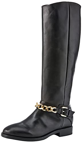 Geox Damskie kozaki Donna Brogue F, czarny, 38.5 EU