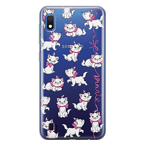 ERT GROUP etui na telefon Samsung A10, case oryginalny i oficjalnie licencjonowany przez Disney, wzór Marie 008, optymalnie dopasowane, plecki z TPU częściowo przeźroczyste