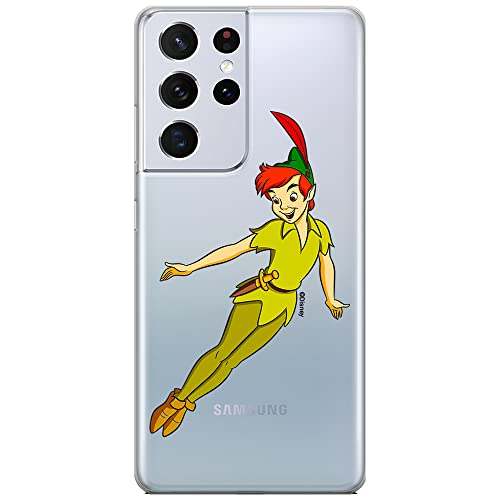 ERT GROUP etui na telefon Samsung S21 ULTRA, case oryginalny i oficjalnie licencjonowany przez Disney, wzór Peter Pan 001, optymalnie dopasowane, plecki z TPU częściowo przeźroczyste