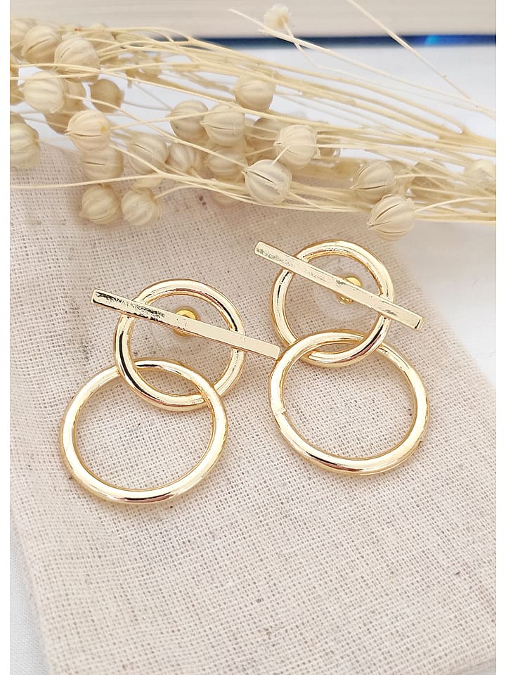 Atelier MIU Pozłacane kolczyki-wkrętki