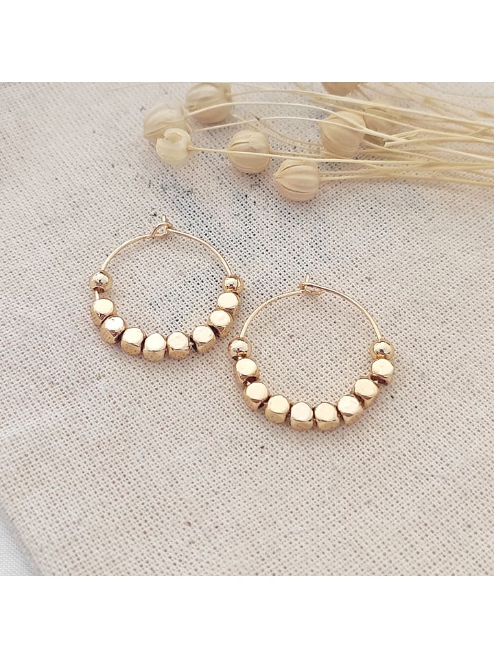 Atelier MIU Pozłacane kolczyki-kreole