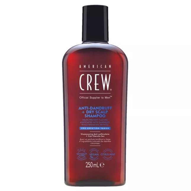 American Crew Anti-Dandruff + Dry Scalp, szampon przeciwłupieżowy, 250ml