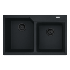 Franke Urban UBG 620-36-33 GSC Zlewozmywak granitowy dwukomorowy 78x50 cm czarny mat 114.0697.746