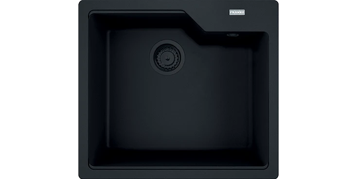 Franke Urban UBG 610-50 GSC Zlewozmywak granitowy jednokomorowy 56x50 cm czarny mat 114.0697.754