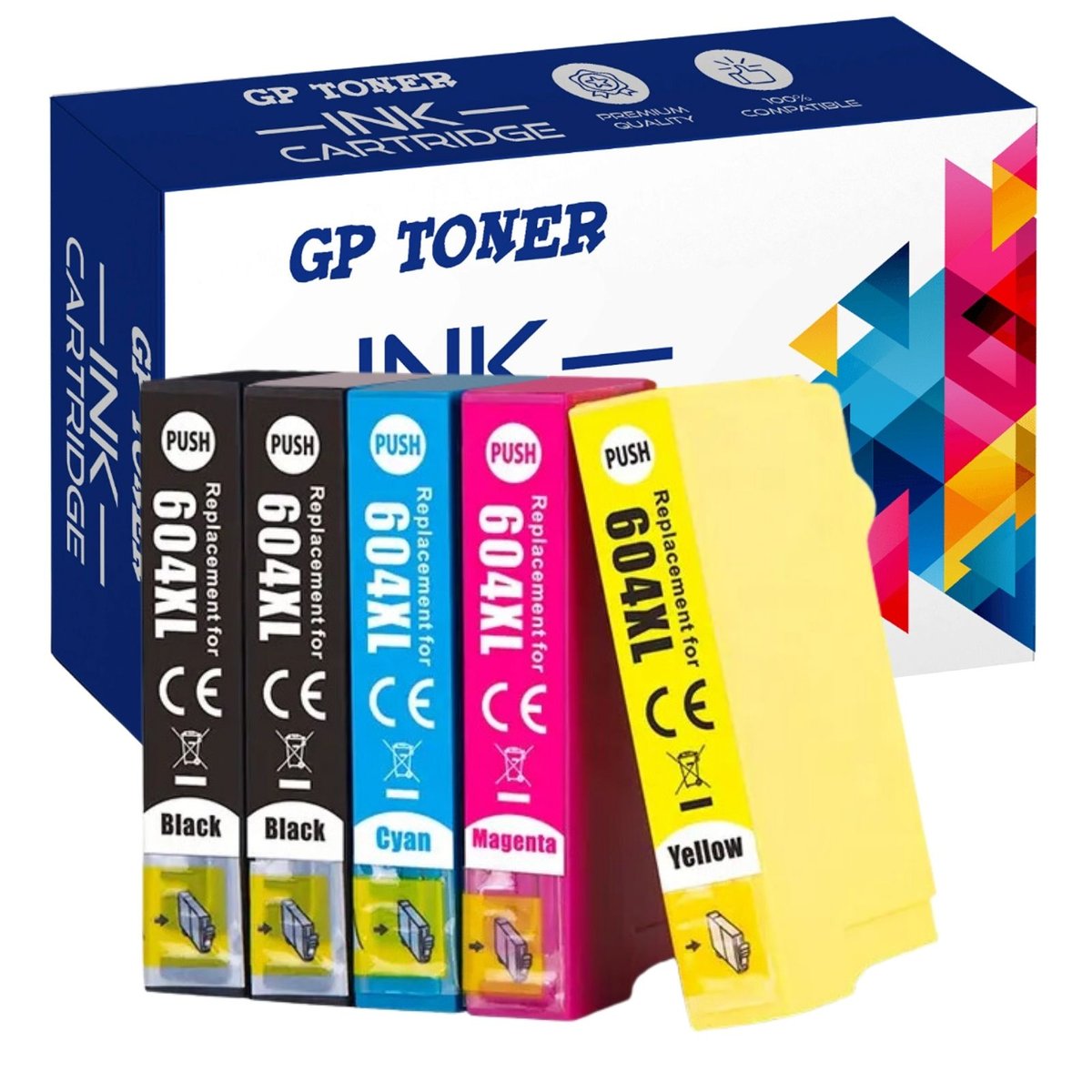 5X Tusze Do Epson 604Xl Expression Home Xp2200 3205 3200 4200 4205 2205 Cmykk