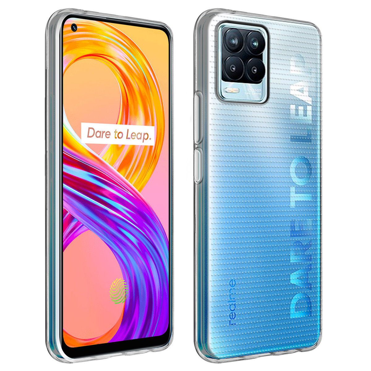 Etui na żel silikonowy Realme 8 Pro / 8 Elastyczny ultracienki 0,3 mm Przezroczysty
