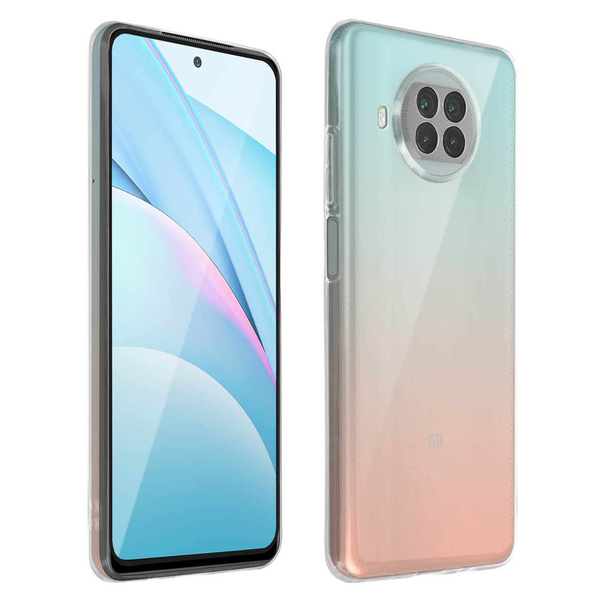 Xiaomi Mi 10T Lite Silikonowe etui i szkło hartowane 9H czarne