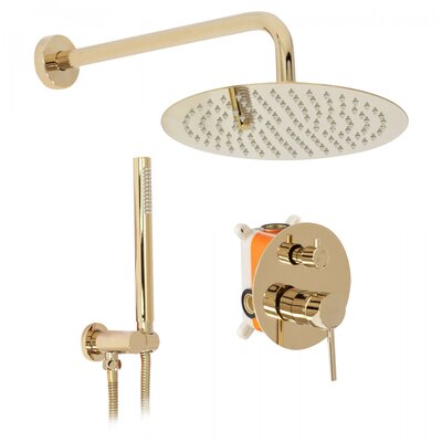 Rea Zestaw natryskowy podtynkowy Lungo Gold P4110) __DODATKOWE_5%_RABATU_NA_KOD_ 5