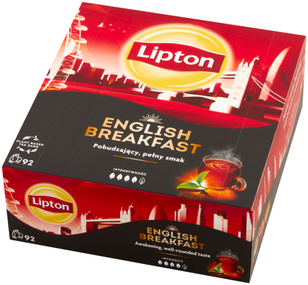 Lipton English Breakfast Herbata czarna 184g 92 torebek