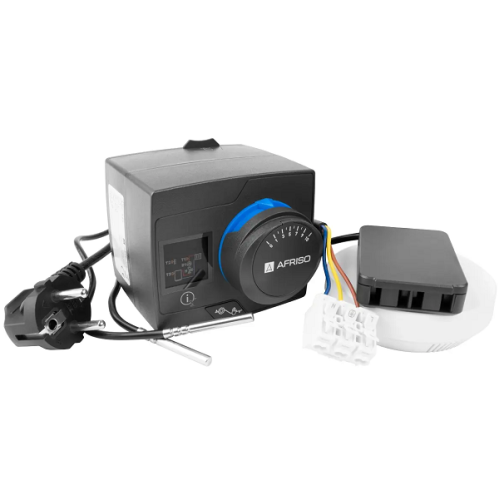 AFRISO SIŁOWNIK ELEKTRYCZNY ARC 345 Z WBUDOWANYM POGODOWYM REGULATOREM 15 345 10 (ProClick, 6 zaprogramowanych schematów, tryb chłodzenia , obsługa po