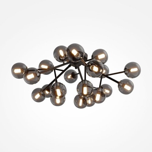 Nasufitowa lampa Dallas MOD545CL-20B balls przydymione