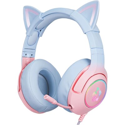 ONIKUMA K9 Cat Elf RGB różowo-niebieskie