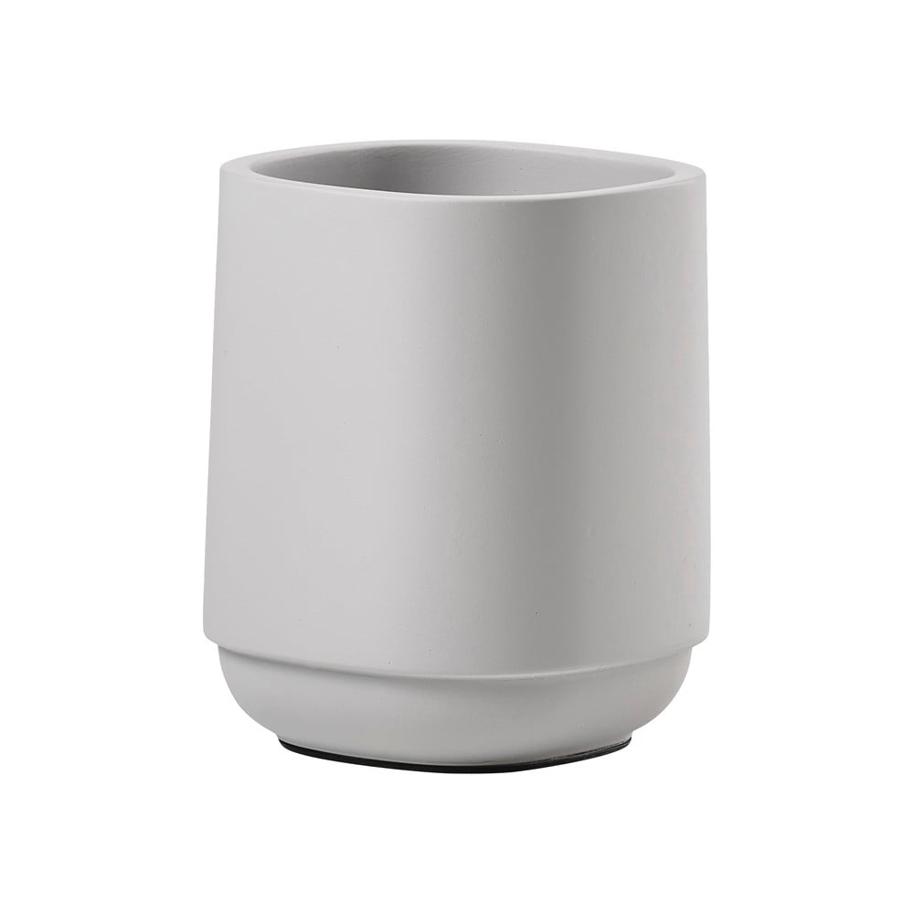 Jasnoszary betonowy kubek na szczoteczki do zębów Time – Zone