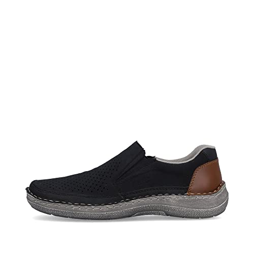 Rieker Męskie klapki 03079, niebieskie, 45 EU, niebieski, 45 EU