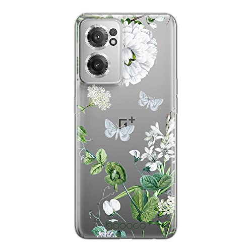 ERT GROUP etui na telefon Oneplus NORD CE 2, case oryginalny i oficjalnie licencjonowany przez Babaco, wzór Flowers 030, optymalnie dopasowane, plecki z TPU częściowo przeźroczyste