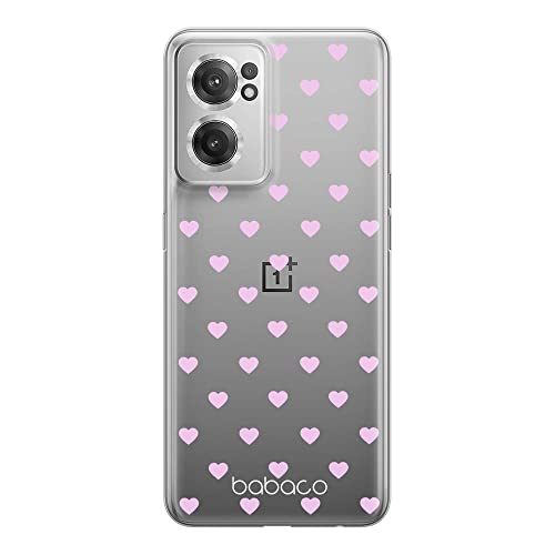ERT GROUP etui na telefon Oneplus NORD CE 2, case oryginalny i oficjalnie licencjonowany przez Babaco, wzór Hearts 001, optymalnie dopasowane, plecki z TPU częściowo przeźroczyste