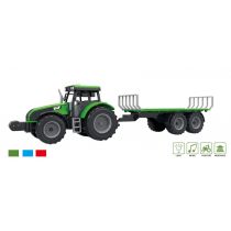 Traktor z dźwiękiem i światłem oraz z przyczepą w pudełku ASKATO mix cena 1szt