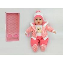 Lalka bobas 45cm ze smoczkiem z dźwiękiem w pudełku 543195-560222 Adar