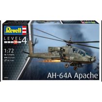 Helikopter do sklejania 1:144 63824 AH-64A Apache Revell + 3 farbki, pędzelek, klej Cobi