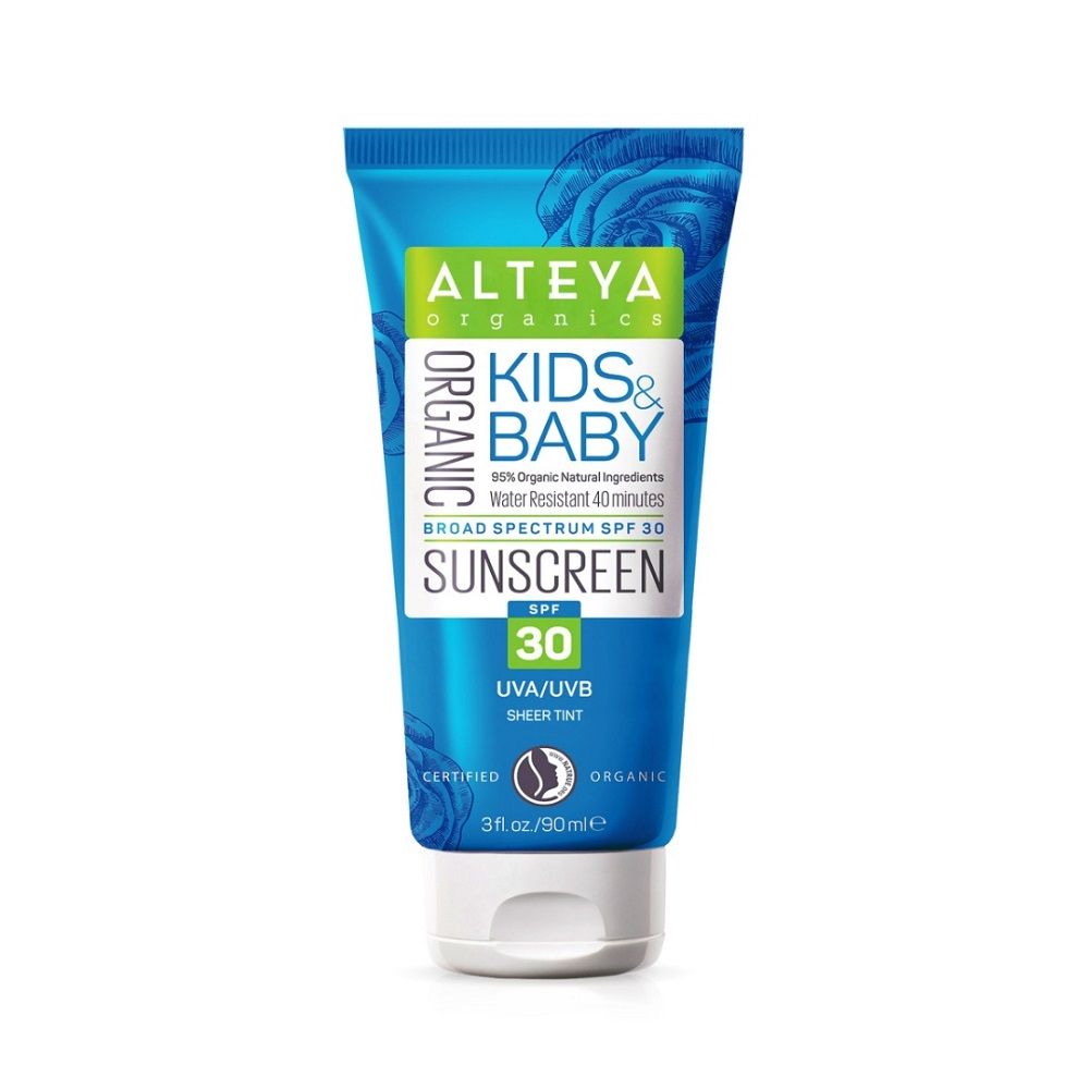 ALTEYA Kids & Baby Organic Sunscreen SPF30 naturalny krem do ciała z filtrem dla dzieci i niemowląt 90ml