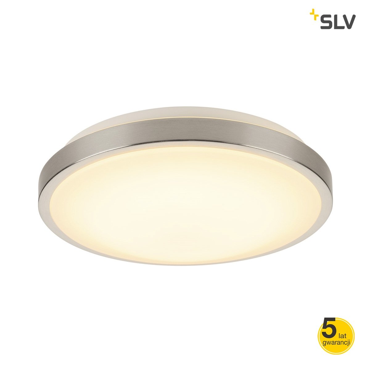 SLV SPOTLINE MARONA LED lampa sufitowa okrągła 3000k szczotk alu 155156